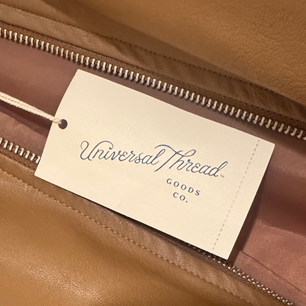 Universal Thread Tan Leather Jacket NWT - image 2